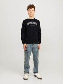 JACK & JONES Langærmet Loose Bluse Ecaleb Black